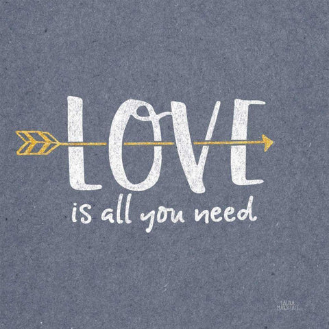 Lovestruck V Sq Black Modern Wood Framed Art Print with Double Matting by Marshall, Laura