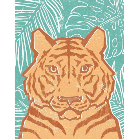 Jungle I White Modern Wood Framed Art Print by Hershey, Moira