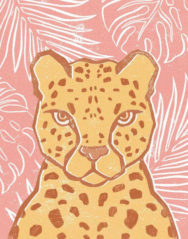 Jungle II White Modern Wood Framed Art Print with Double Matting by Hershey, Moira