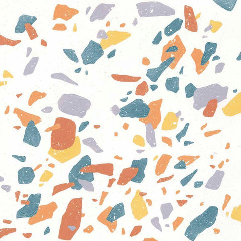 Terrazzo Sunset II Gold Ornate Wood Framed Art Print with Double Matting by Hershey, Moira