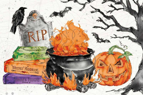 Phantoms of the Night I Color White Modern Wood Framed Art Print with Double Matting by Tavoletti, Anne