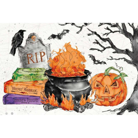 Phantoms of the Night I Color White Modern Wood Framed Art Print by Tavoletti, Anne