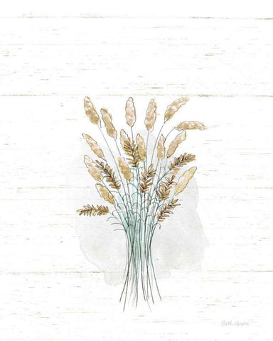 Farmhouse Cotton VII No Words Neutral White Modern Wood Framed Art Print with Double Matting by Grove, Beth