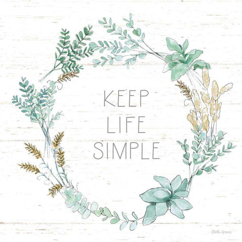 Farmhouse Cotton IX Neutral White Modern Wood Framed Art Print with Double Matting by Grove, Beth