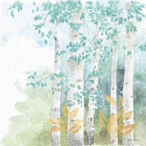 Natures Leaves III White Modern Wood Framed Art Print by Grove, Beth