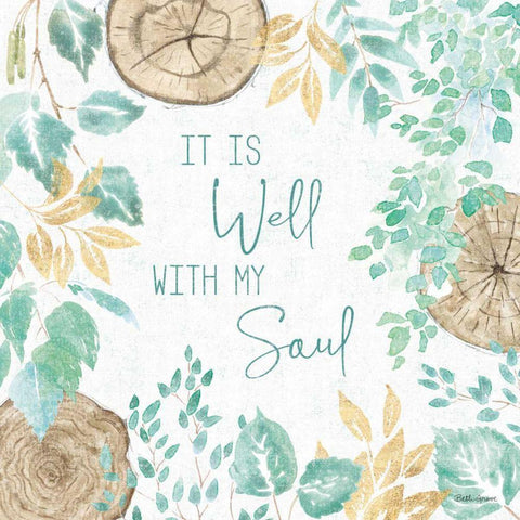 Natures Leaves IV Black Ornate Wood Framed Art Print with Double Matting by Grove, Beth