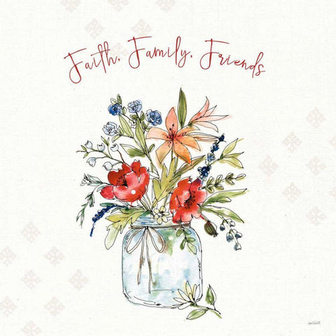 Americana Mood III Black Modern Wood Framed Art Print with Double Matting by Tavoletti, Anne