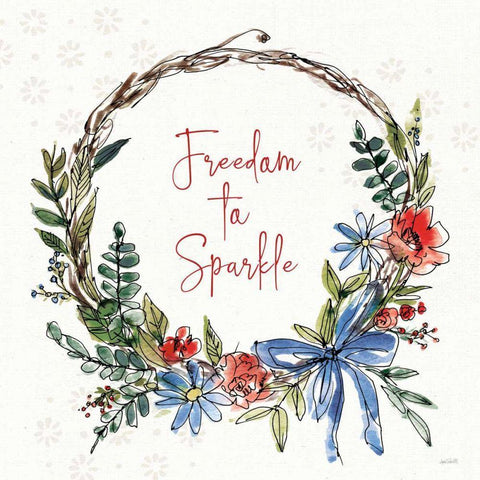 Americana Mood VII Gold Ornate Wood Framed Art Print with Double Matting by Tavoletti, Anne