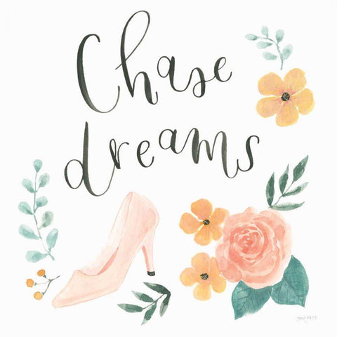 Chase Dreams I Black Modern Wood Framed Art Print by Jackson, Jenaya