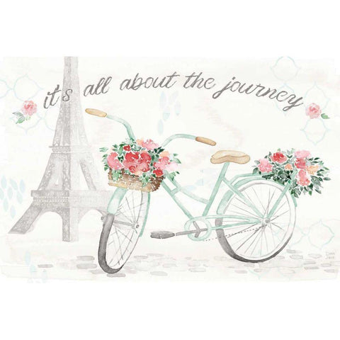 Boho Ride I Gold Ornate Wood Framed Art Print with Double Matting by June, Dina