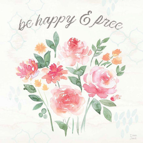 Boho Ride V Gold Ornate Wood Framed Art Print with Double Matting by June, Dina