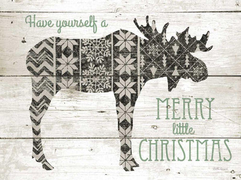 Nordic Holiday I Neutral White Modern Wood Framed Art Print with Double Matting by Grove, Beth