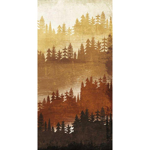 Mountainscape Spice Panel III Gold Ornate Wood Framed Art Print with Double Matting by Mullan, Michael