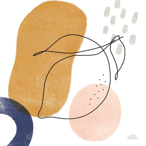 Kitchen Table II Gold Ornate Wood Framed Art Print with Double Matting by Marshall, Laura