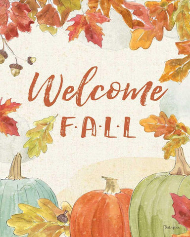 Falling for Fall VI v2 Black Ornate Wood Framed Art Print with Double Matting by Grove, Beth