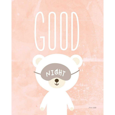 goodnight Black Modern Wood Framed Art Print by Kelle, Ann