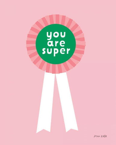Super Award White Modern Wood Framed Art Print with Double Matting by Kelle, Ann