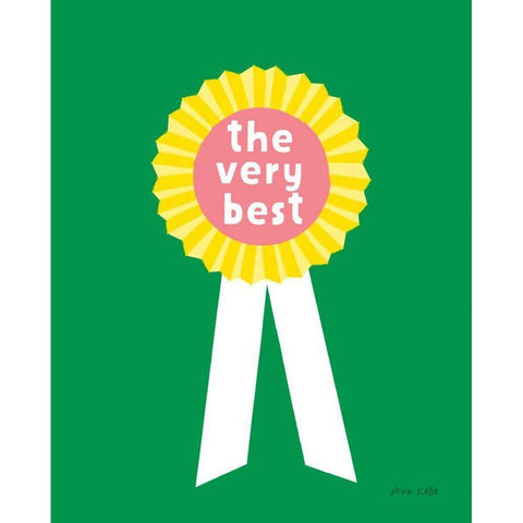 Very Best Award Black Modern Wood Framed Art Print by Kelle, Ann