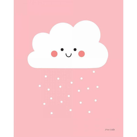 Happy Cloud I Gold Ornate Wood Framed Art Print with Double Matting by Kelle, Ann