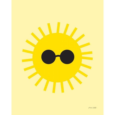 Sunny Gold Ornate Wood Framed Art Print with Double Matting by Kelle, Ann