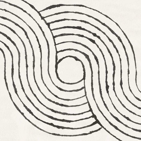 Rainbow Road II BW Black Modern Wood Framed Art Print by Hershey, Moira