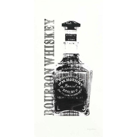 Bourbon BW Crop White Modern Wood Framed Art Print by Tillmon, Avery