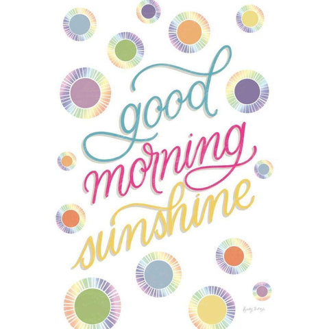 Boho Nursery V Rainbow Crop Gold Ornate Wood Framed Art Print with Double Matting by Thorns, Becky