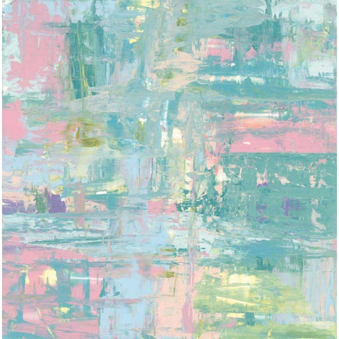 Islands Abstract II Pastel White Modern Wood Framed Art Print by Rhue, Piper