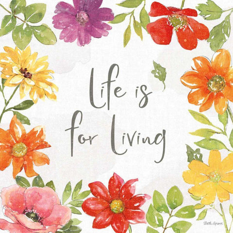 Farmhouse Floral II Black Ornate Wood Framed Art Print with Double Matting by Grove, Beth