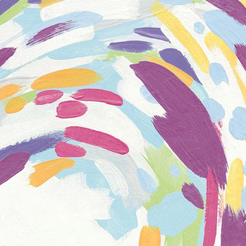 Laughter II Bright Black Ornate Wood Framed Art Print with Double Matting by Hershey, Moira