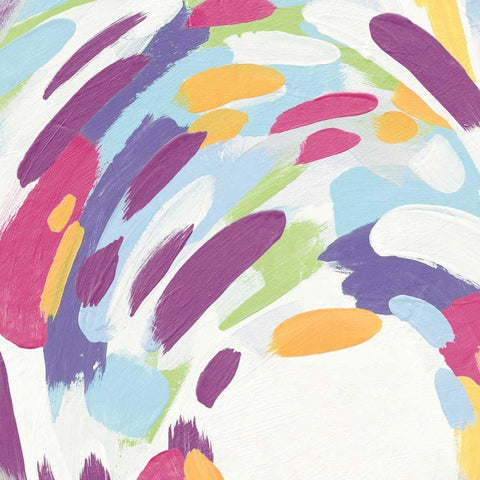 Laughter III Bright Black Ornate Wood Framed Art Print with Double Matting by Hershey, Moira