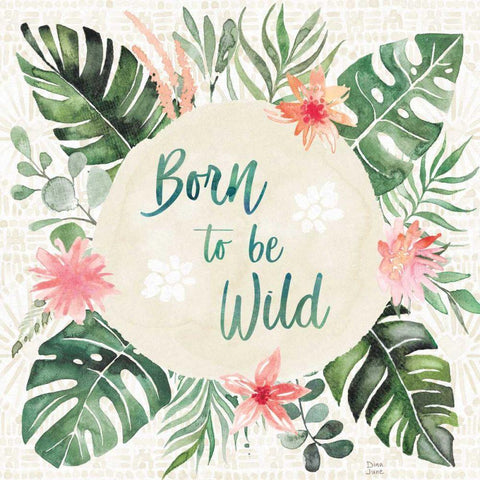 Paradise Petals IV Black Modern Wood Framed Art Print with Double Matting by June, Dina