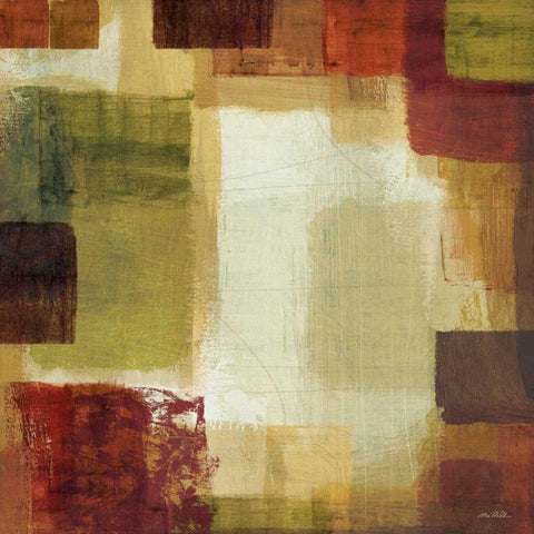 Earth and Fire II Black Modern Wood Framed Art Print with Double Matting by Mullan, Michael