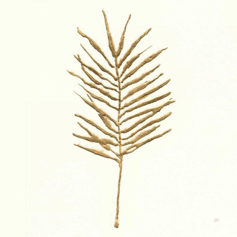 Gilded Palm VI Black Modern Wood Framed Art Print with Double Matting by Paschke, Chris