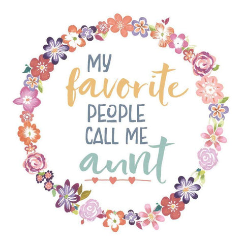 Flourish Aunt Inspiration IV White Modern Wood Framed Art Print by Wild Apple Portfolio