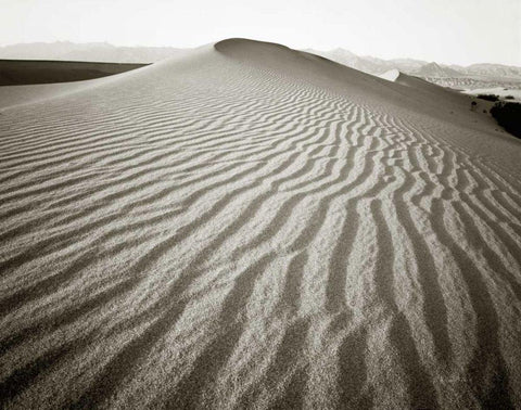 Desert Dunes White Modern Wood Framed Art Print with Double Matting by Goldstein, Ed