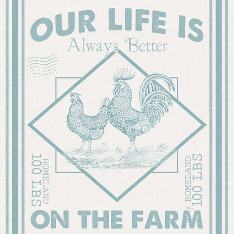 Vintage Farmhouse III White Modern Wood Framed Art Print with Double Matting by Pela Studio