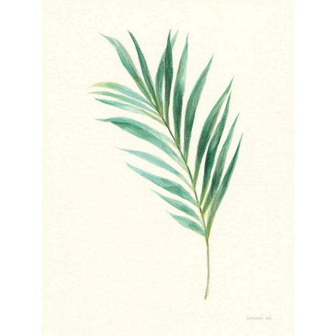 Leaf Study II Black Modern Wood Framed Art Print by Nai, Danhui