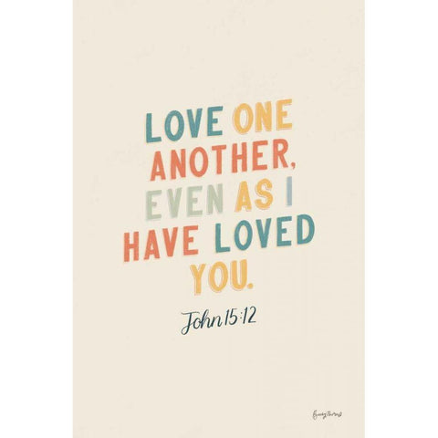 Bible Saying III White Modern Wood Framed Art Print by Thorns, Becky