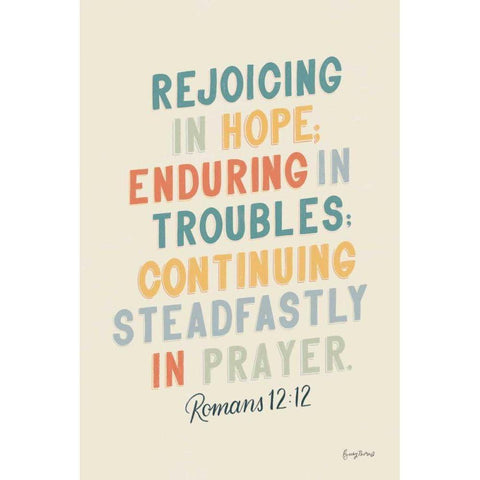 Bible Saying VI Gold Ornate Wood Framed Art Print with Double Matting by Thorns, Becky