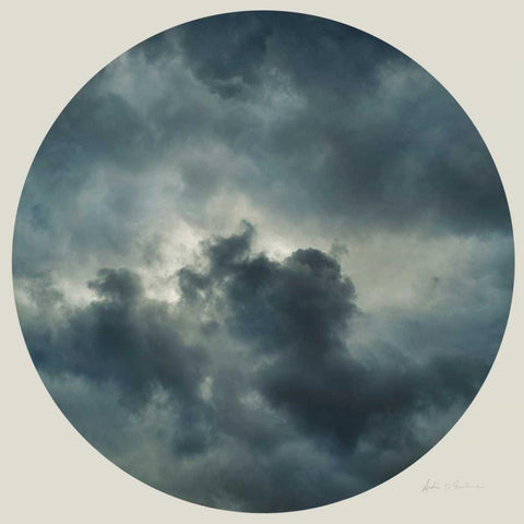 Cloud Circle II Gold Ornate Wood Framed Art Print with Double Matting by Eichman, Andre