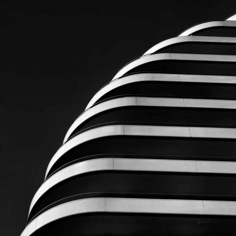 Urban Scene II Black Modern Wood Framed Art Print by Eichman, Andre