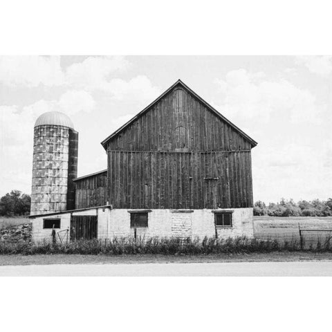 Weathered III BW Black Modern Wood Framed Art Print with Double Matting by Urquhart, Elizabeth