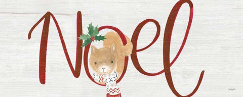 Critter Greetings I White Modern Wood Framed Art Print with Double Matting by Jackson, Jenaya