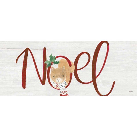 Critter Greetings I Black Modern Wood Framed Art Print by Jackson, Jenaya