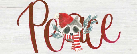 Critter Greetings II White Modern Wood Framed Art Print with Double Matting by Jackson, Jenaya