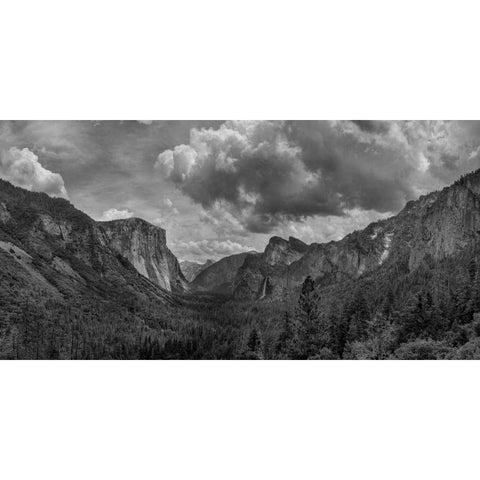 Scenic Landscape III BW Gold Ornate Wood Framed Art Print with Double Matting by Eichman, Andre