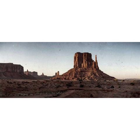 Scenic Landscape V Texture Black Modern Wood Framed Art Print with Double Matting by Eichman, Andre