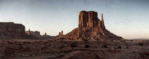 Scenic Landscape V Texture White Modern Wood Framed Art Print with Double Matting by Eichman, Andre