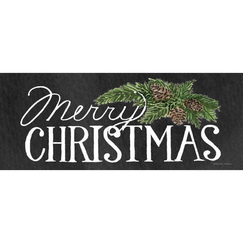 Holiday Saying II on Wood Whitewash Dark White Modern Wood Framed Art Print by McKenna, Kathleen Parr